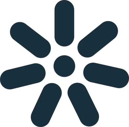 Pictogramme bleu du logo ÉvidenceWP, constitué d'un point central et de 7 branches pour symboliser l'évidence.