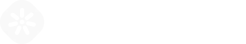 Logo ÉvidenceWP blanc horizontal avec le pictogramme à gauche, constitué d'un point central et de 7 branches pour symboliser l'évidence.