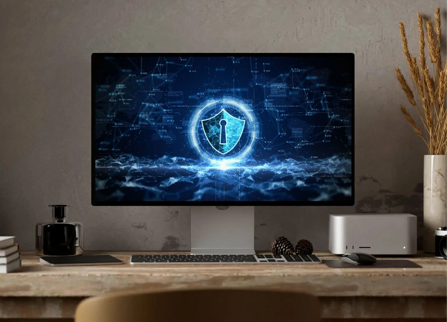 Écran d'ordinateur avec un cadenas représentant la maintenance WordPress.