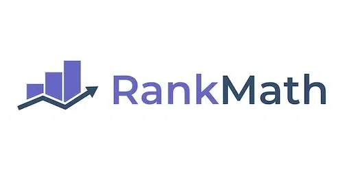 Logo de l'extension de référencement SEO RankMath.