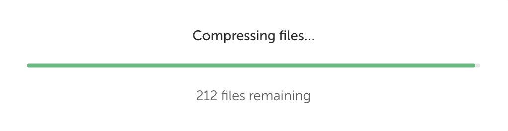 Fin de la compression des fichiers lors de l'enregistrement d'un Blueprint sur Local.