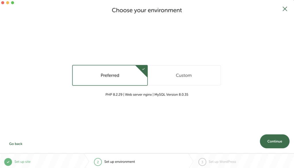 Environnement Preferred de Local avec PHP, nginx et MySQL préconfigurés.